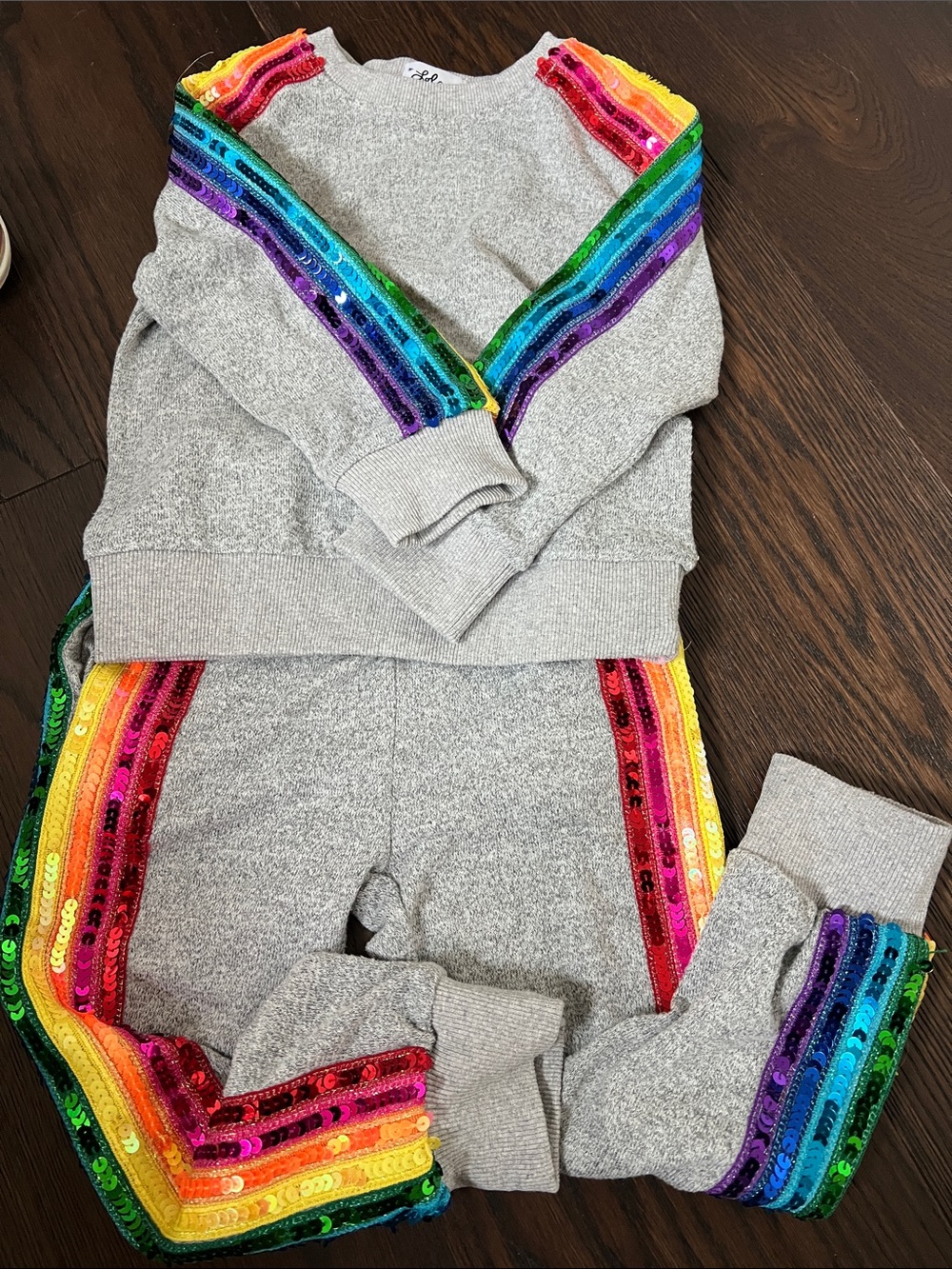 Lola + the boys rainbow sparkle set